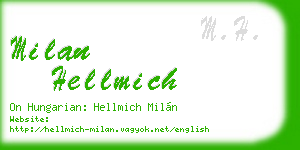 milan hellmich business card
